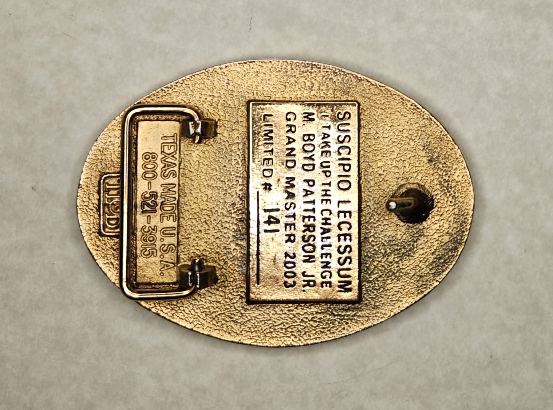 [Buckle Pic Missing] (Click here)